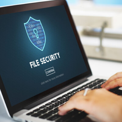 File Security Online Security Protection Concept